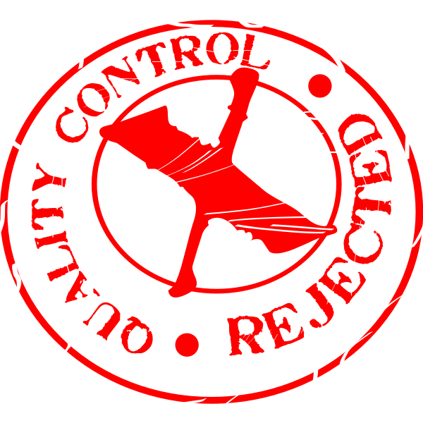 SVG Quality control rejected stamp vector illustration