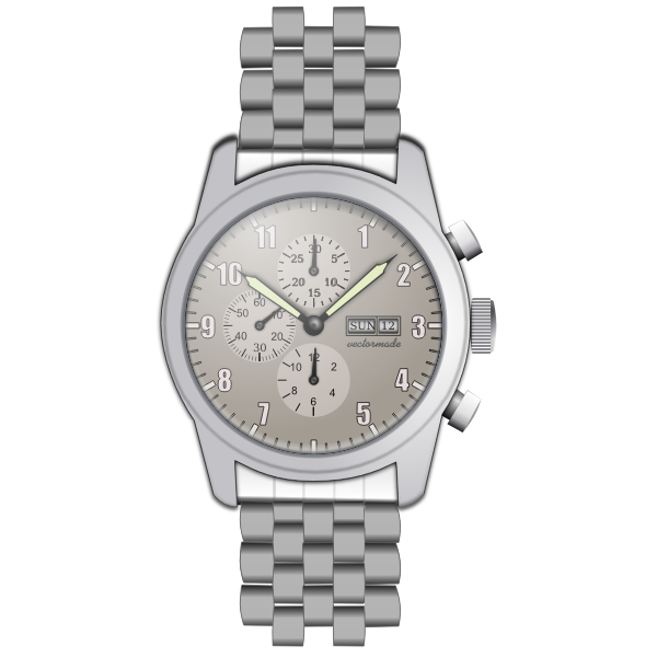 SVG Quartz wristwatch vector image