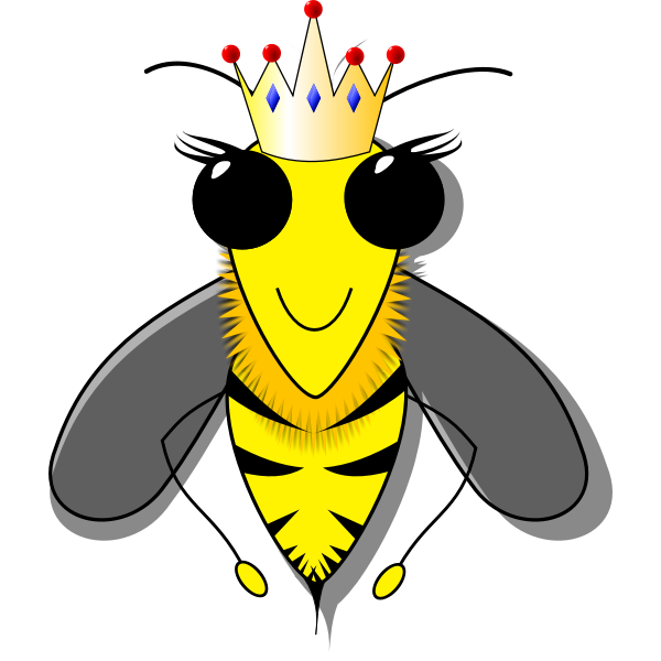 SVG Queen bee vector image