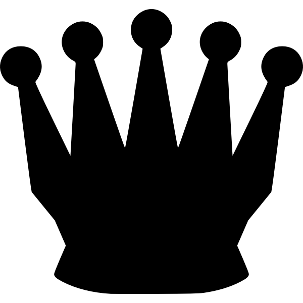 SVG Queen chess piece silhouette