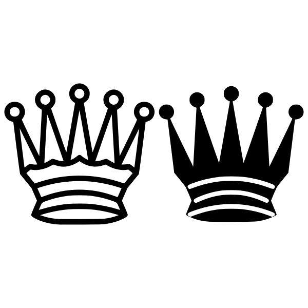 SVG Queen chess piece vector image