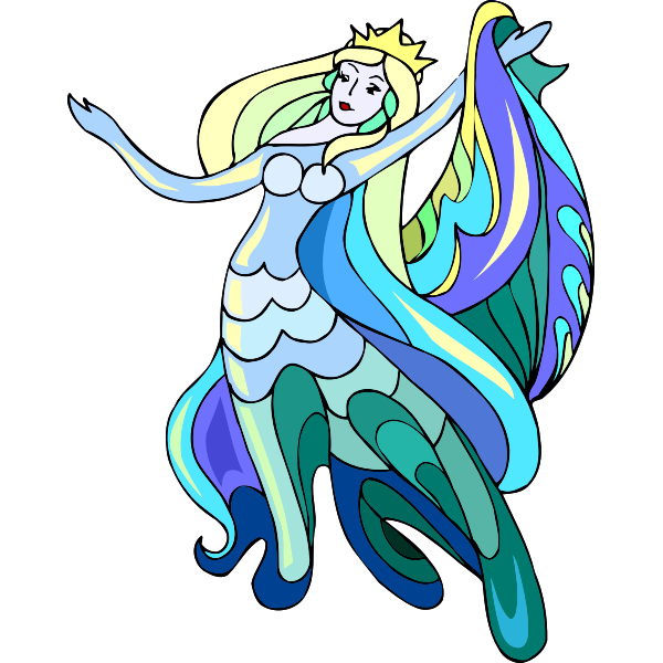 SVG Queen dancing