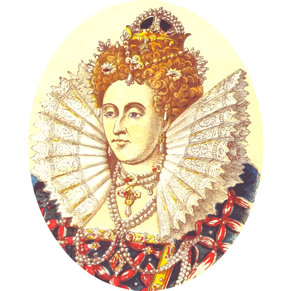 SVG Queen Elizabeth I vector image