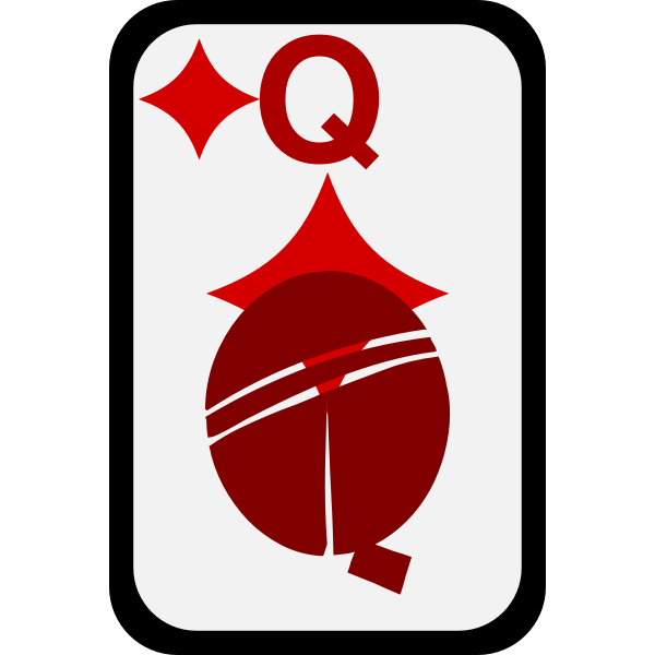 SVG Queen of Diamonds