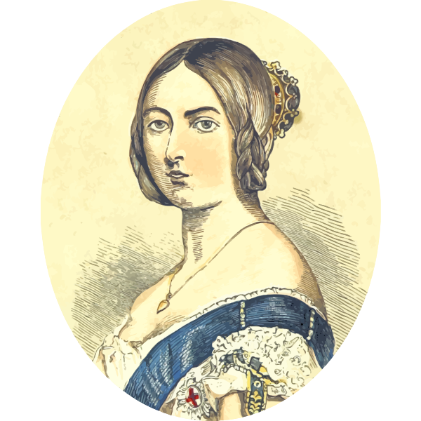 SVG Queen Victoria vector image