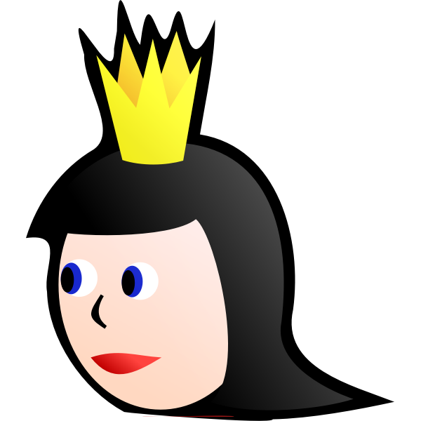 SVG Queens head