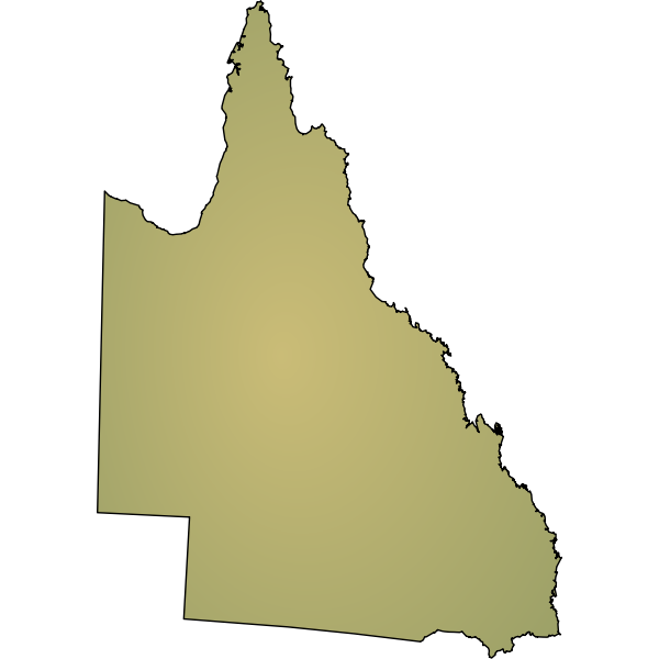 SVG queensland shaded