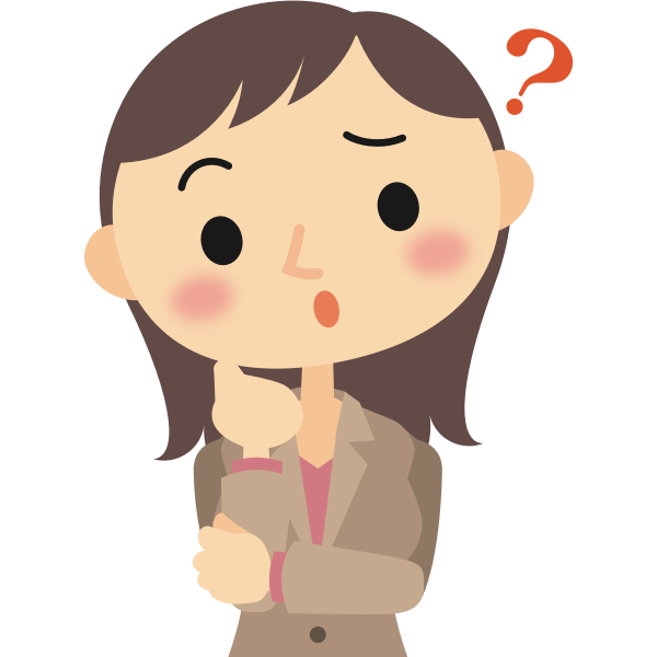 SVG Questioning business lady