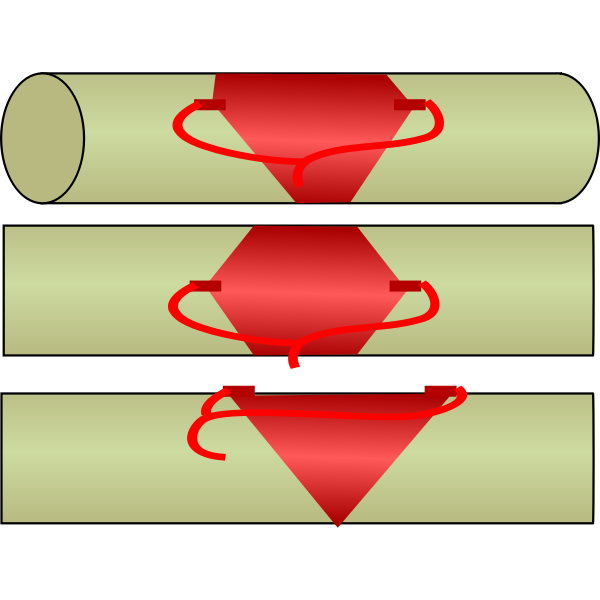 SVG quotDiamondquot charge with C4 on steel bars