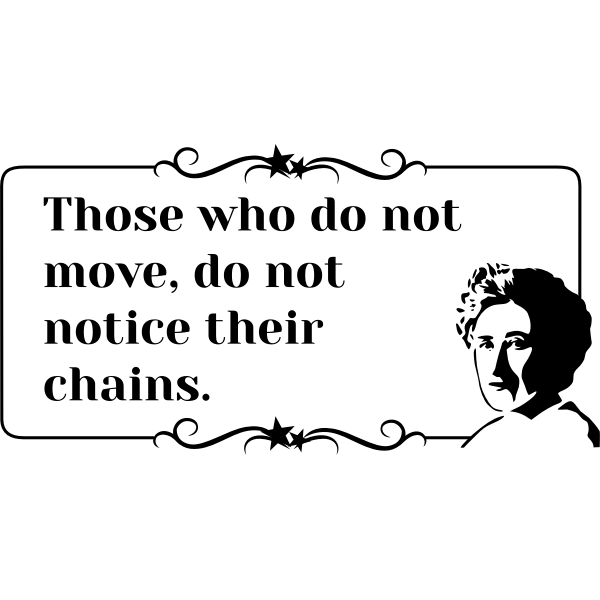 SVG quote rosa chains