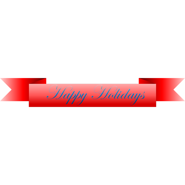 SVG quotHappy Holidaysquot vector ribbon