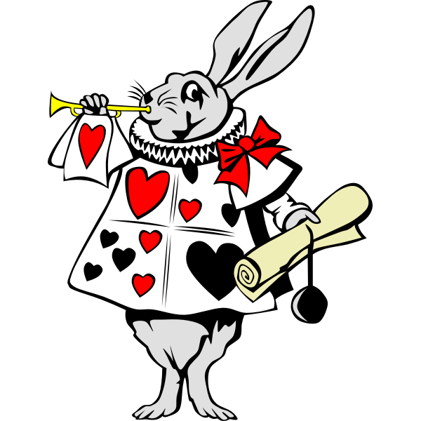 SVG Rabbit from Alice in Wonderland