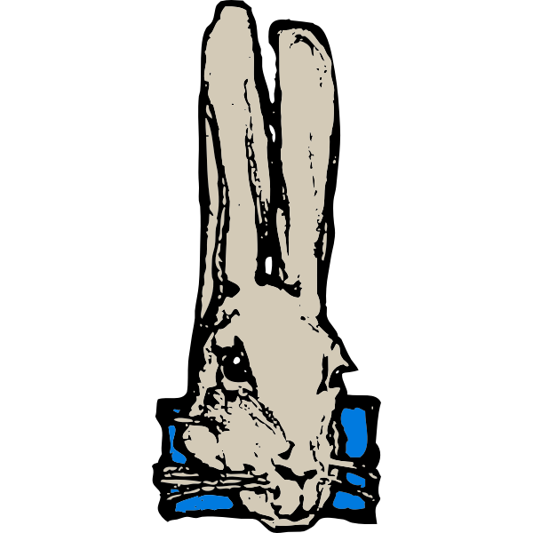 SVG rabbit head