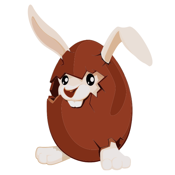 SVG Rabbit In An Egg