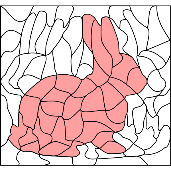 SVG Rabbit in coloring book