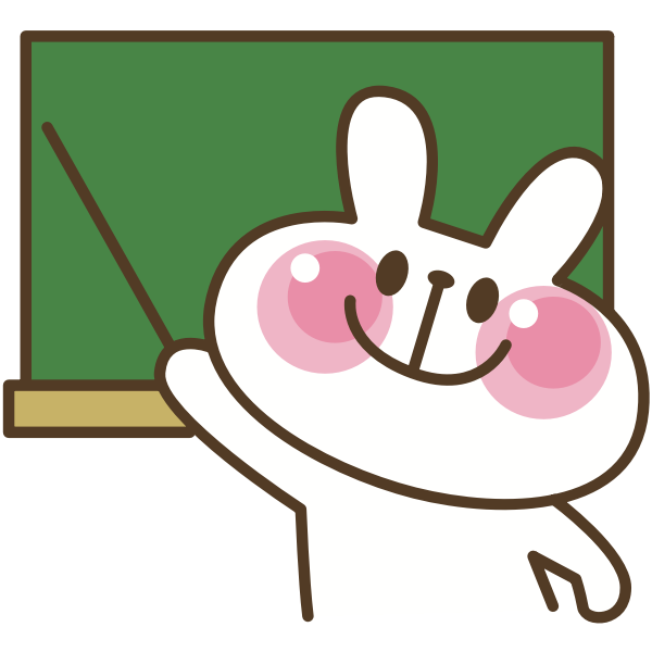 SVG Rabbit teacher