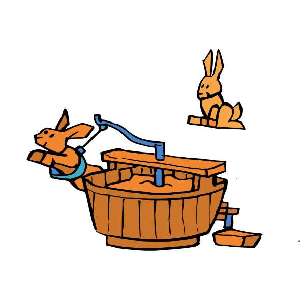 SVG Rabbits mixing something