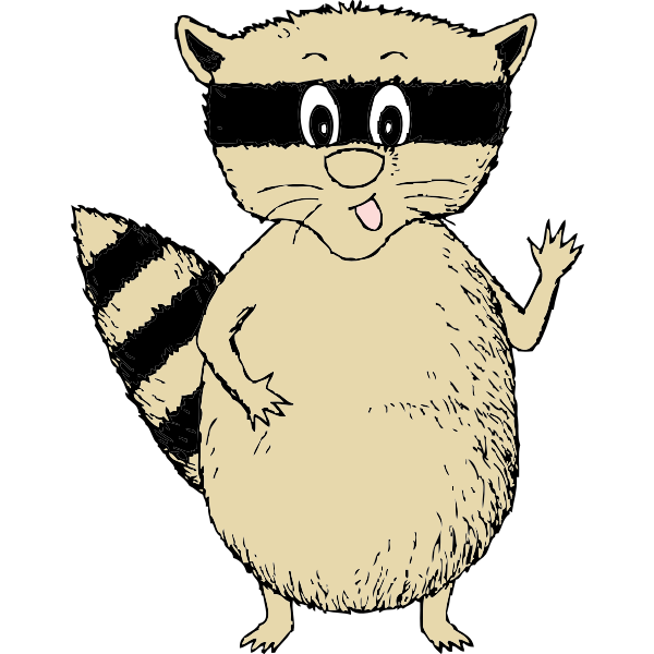 SVG raccoon