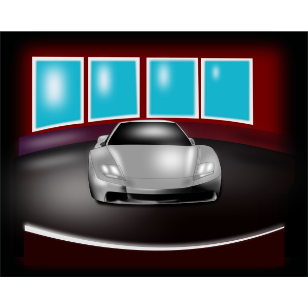 SVG Racing car illustration