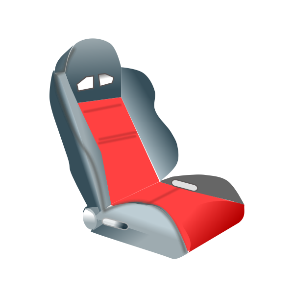 SVG Racing car seat vector image