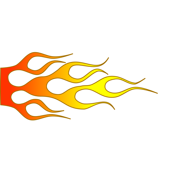 SVG Racing flame vector image