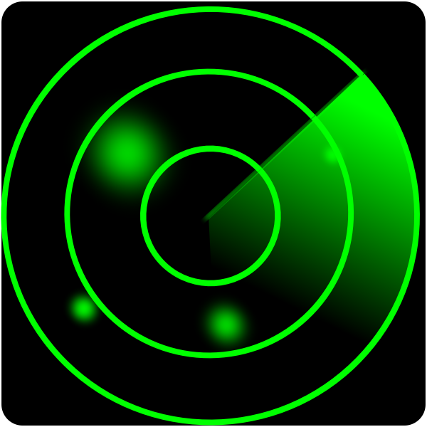SVG Radar screen vector image