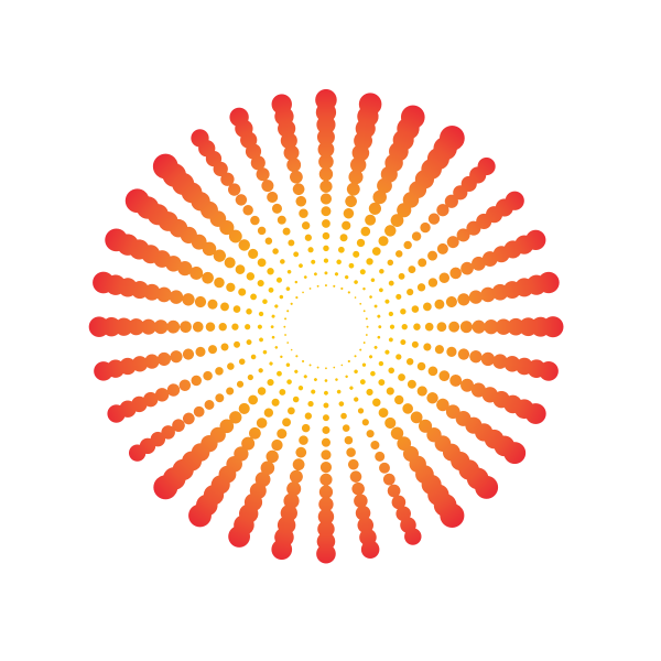SVG Radial halftone dots