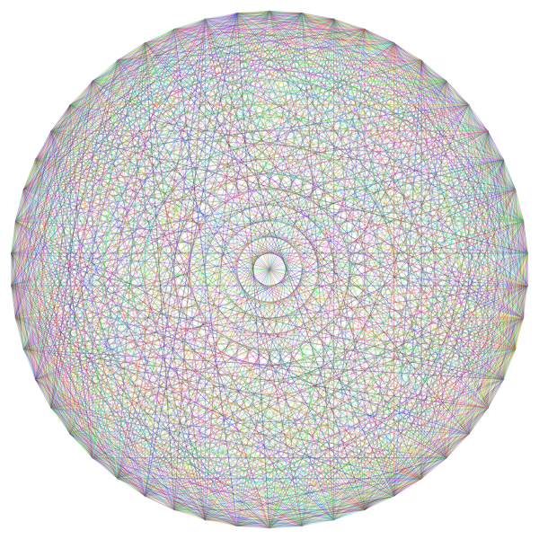 SVG Radial Matrix Prismatic No Background
