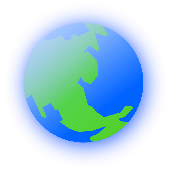 SVG Radiating Earth vector graphics