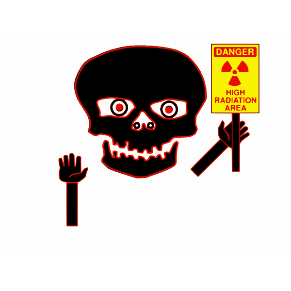 SVG Radiation danger symbol