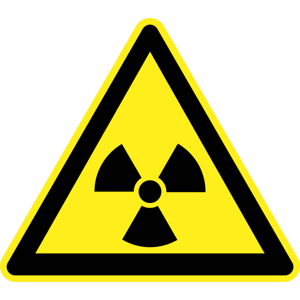 SVG Radiation hazard warning sign vector image