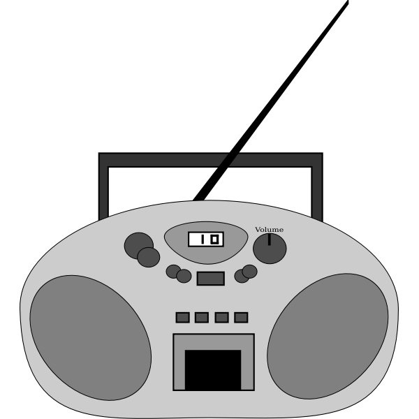 SVG Radio device vector image