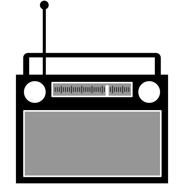 SVG Radio receiver vector clip art