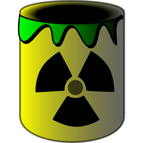 SVG Radioactive barrel vector graphics