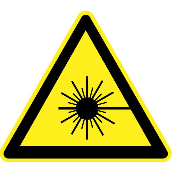 SVG Radioactive hazard warning sign vector image