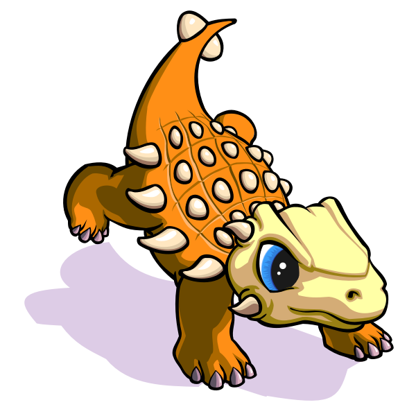 SVG Raging cartoon dinosaur