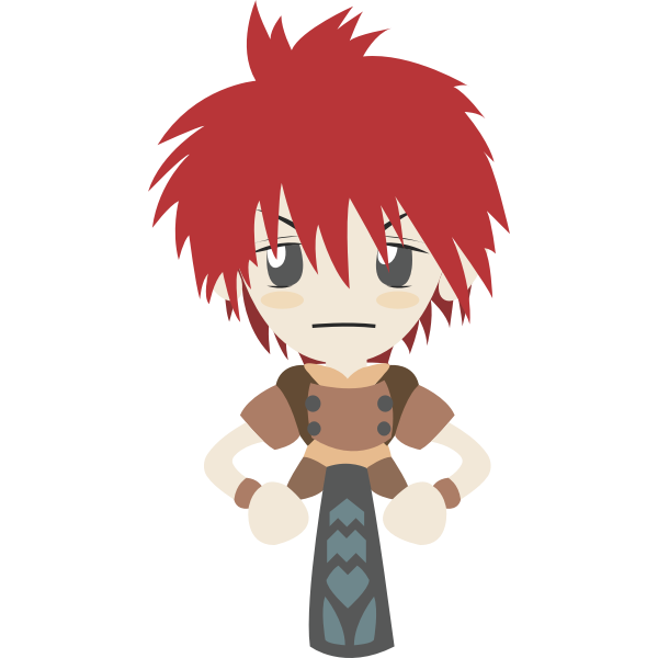 SVG Ragnarok boy vector image