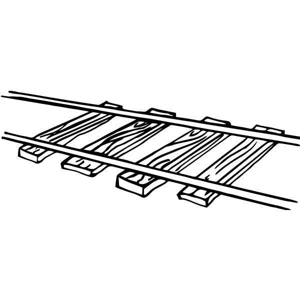 SVG Railroad tracks vector image