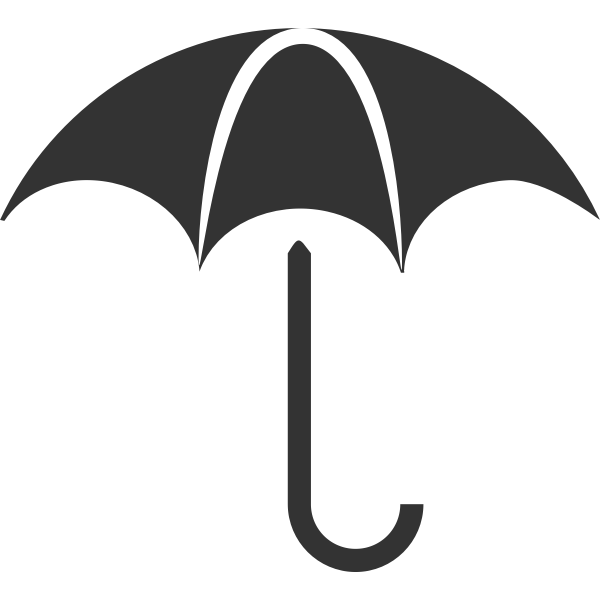 SVG Rain protection pictogram vector clip art