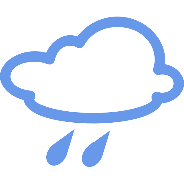 SVG Rain weather symbol vector image