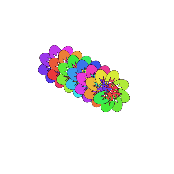 SVG Rainbow abstract