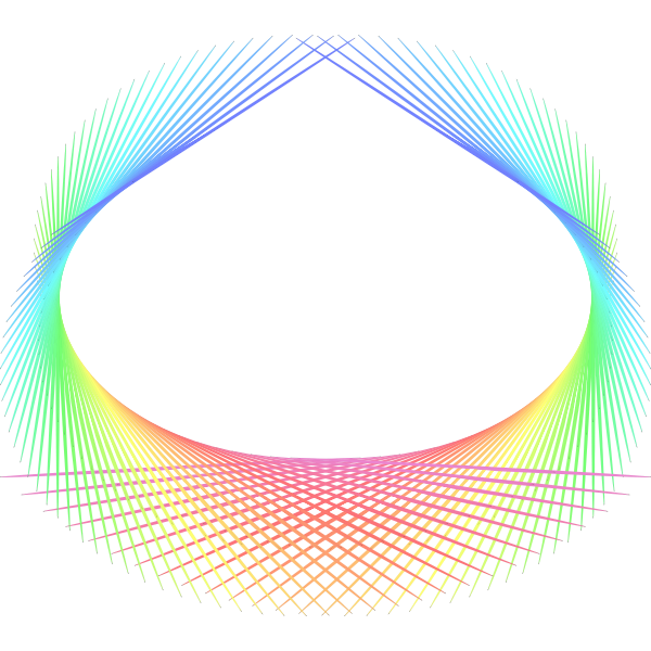 SVG Rainbow abstract element