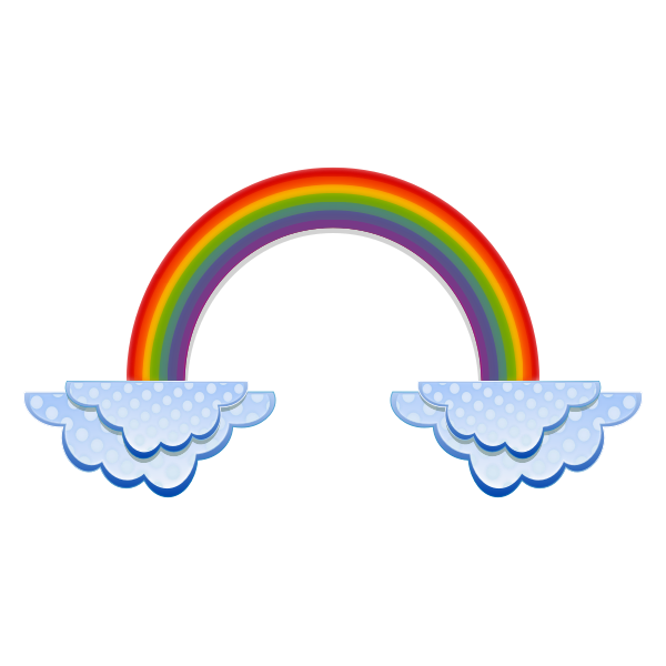 SVG Rainbow and clouds
