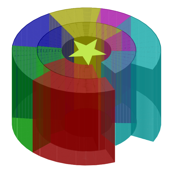 SVG Rainbow and star icon