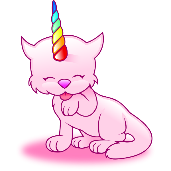 SVG Rainbow caticorn