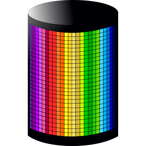 SVG Rainbow color light vector illustration