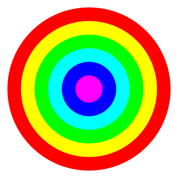 SVG Rainbow colors