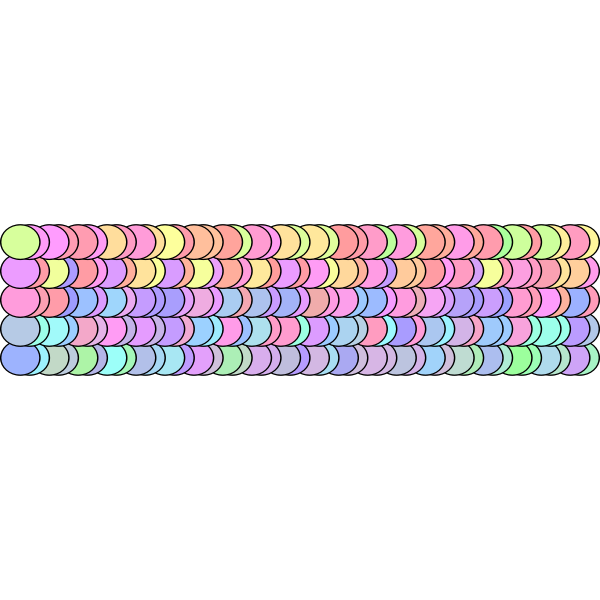 SVG rainbow element