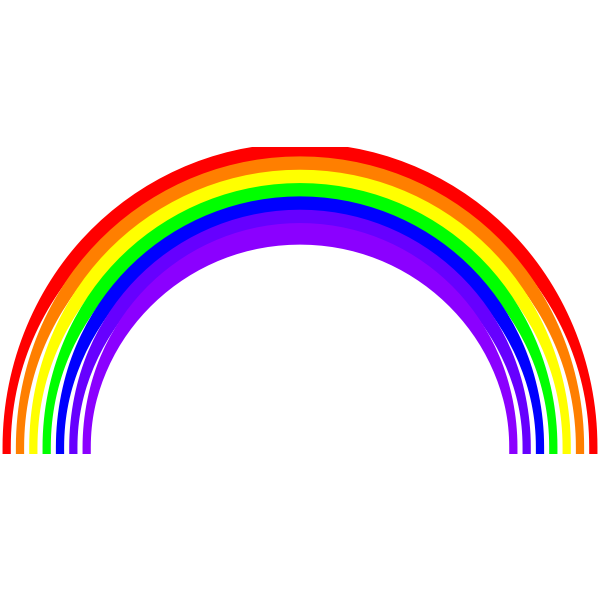 SVG Rainbow Semicircle
