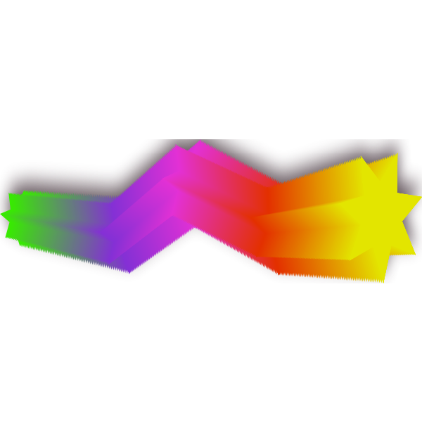 SVG Rainbow stars vector image